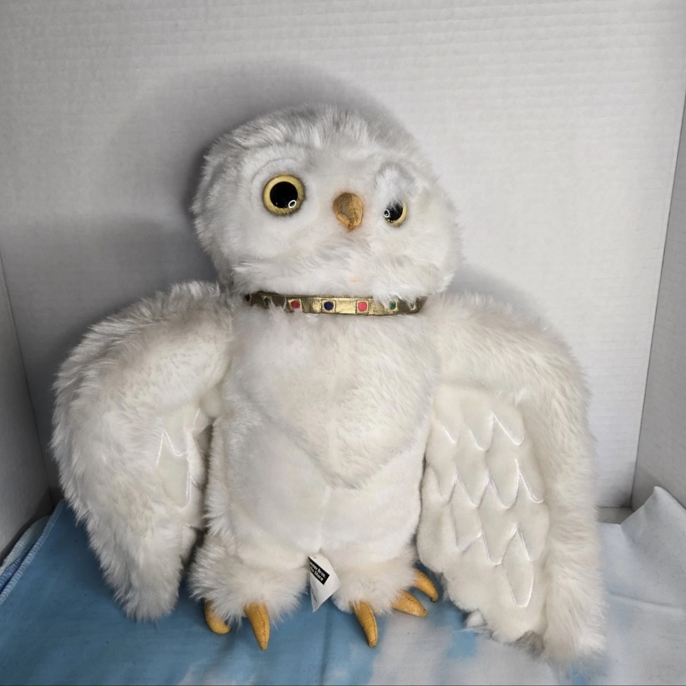 Vintage 2000 Warner Brothers Studio Store Harry Potter Hedwig Owl Plush 12"